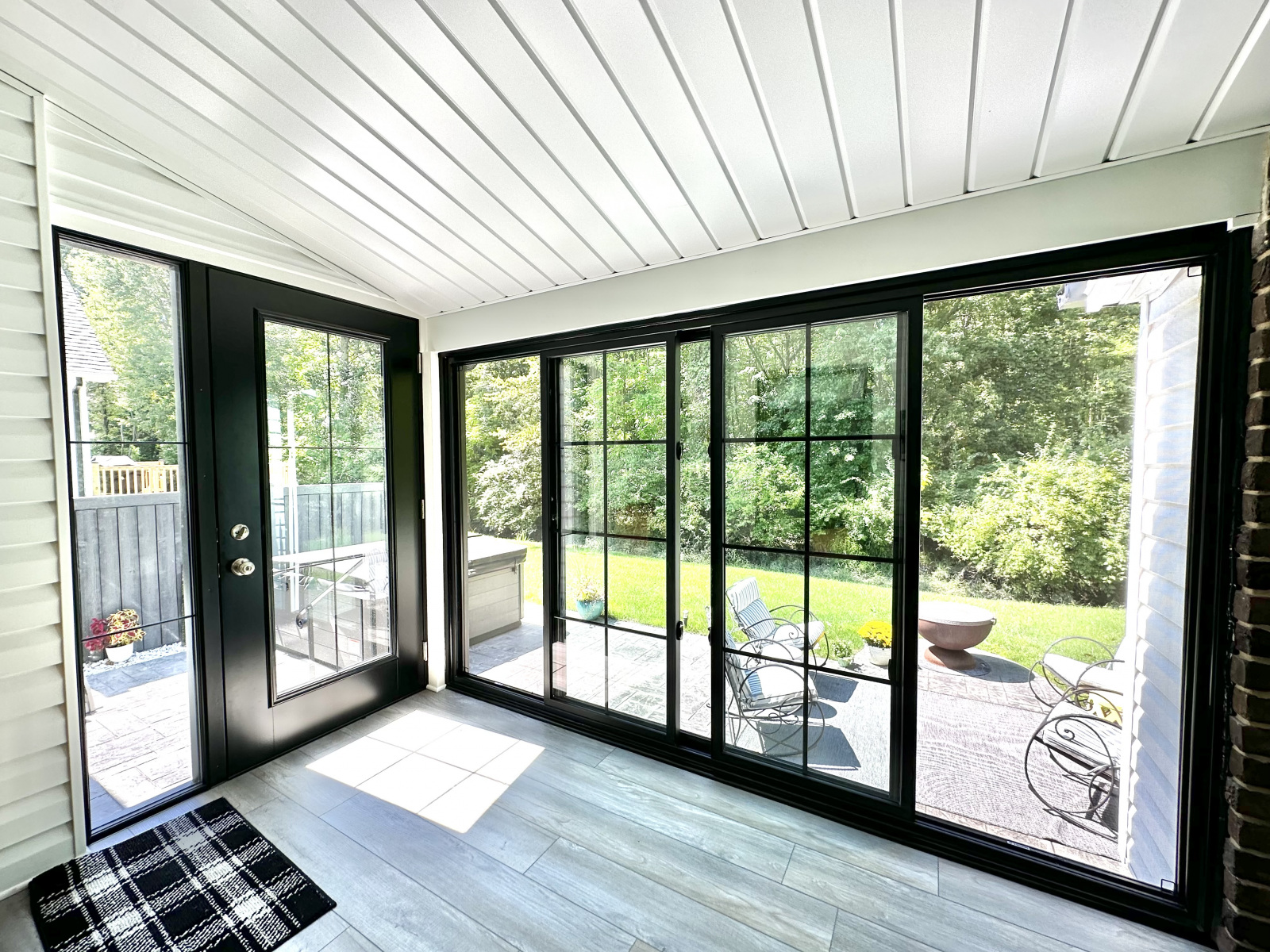 Elegant sunroom build out in Olmsted Township, perfect for enjoying sunlight and cozy gatherings.