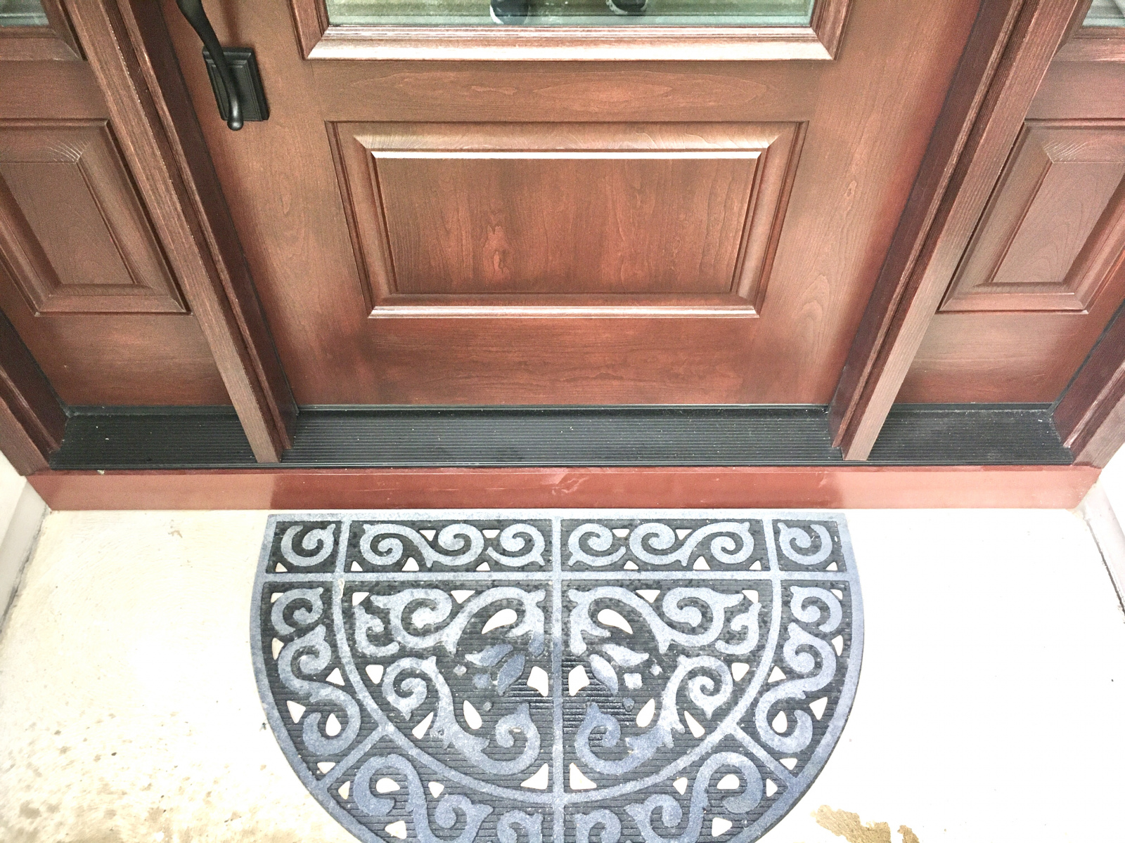 Updated entry door and sidelites in Avon, showcasing modern home improvement.