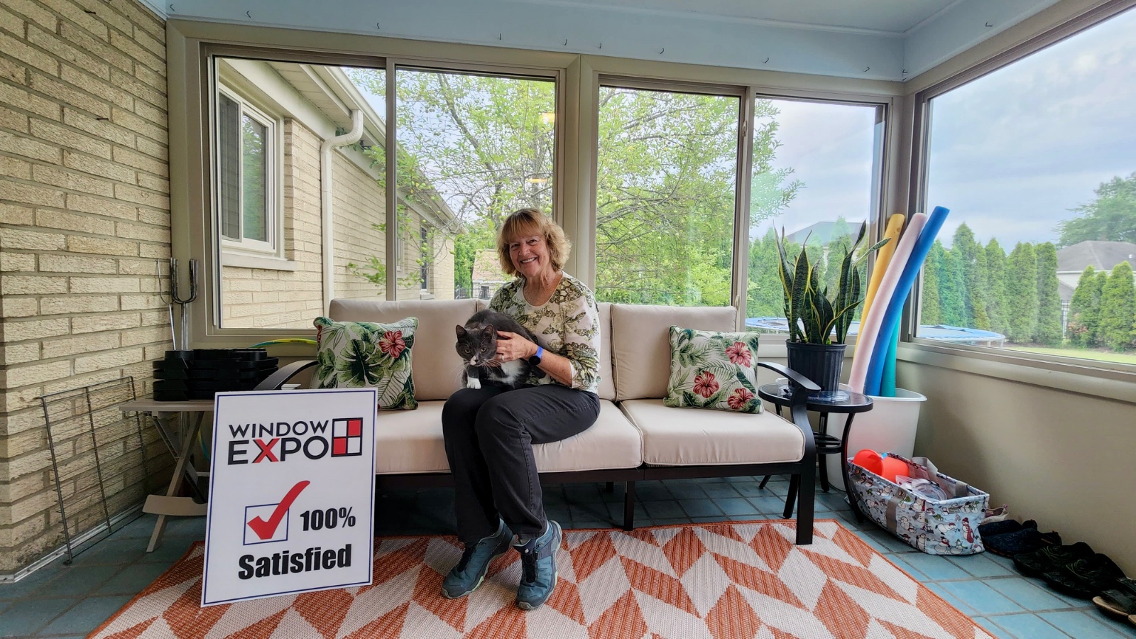 Modern energy efficient windows installed in a Cleveland home