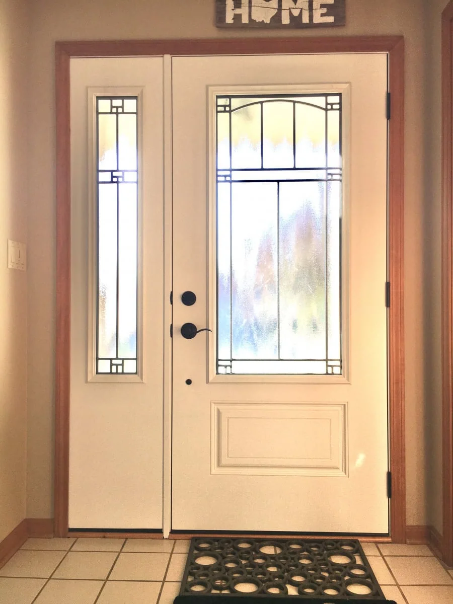 Entry door installation in Cleveland OH with clean finish