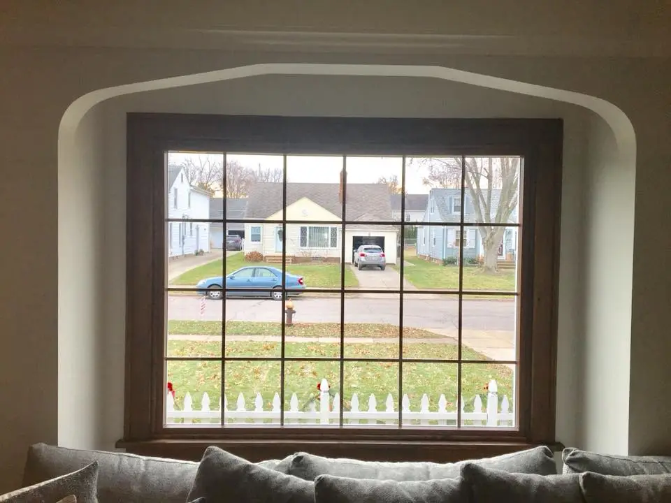 Single window replacement in Cleveland OH with clean finish